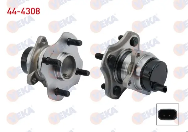 Porya Sol-Sağ Arka Rulmanlı Toyota Yaris (_Cp10) 1.0İ 4 Bijon ABS Sensörlü 1999-2005
