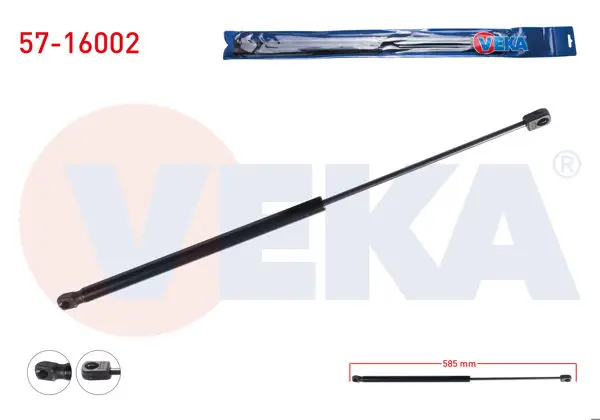 Bagaj Amortisörü 585mm / 500N Chevrolet Captiva (C100) 2006-2012 / Opel Antara 2007-