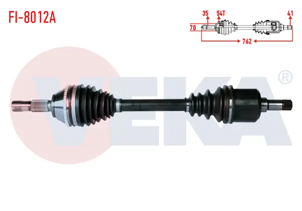 Komple Aks Sol Ön Fiat Ducato (230) 2.5 D 18Q ABS li 54 Dıs Uzunluk 762mm 1994-2002