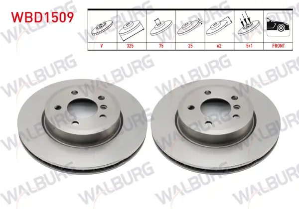 Fren Diski Ön Havalı BMW X3 (E83) 2.0 D 5 Bjn 325X25x75x62 2004-2010