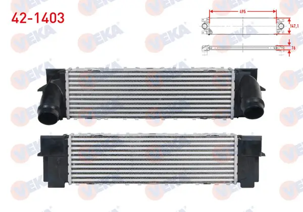 Turbo Radyatörü (Intercooler) BMW X3 (F25) Xdrive 2.0 D-Xdrive 2.0İ 2010-/ X4 (F26) Xdrive 2.0 D 2014 -