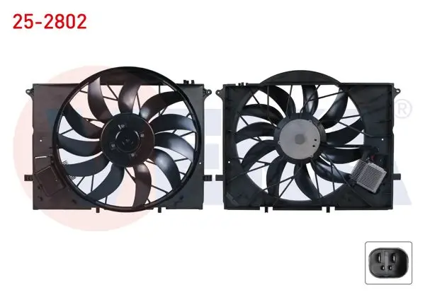 Fan Motoru Davlumbazlı Tekli (850W) (4 Fişli) Mercedes S Serisi (W220) S 320-S 320 CDI-S 350-S 400 CDI-S 500-S 600 1998-2005