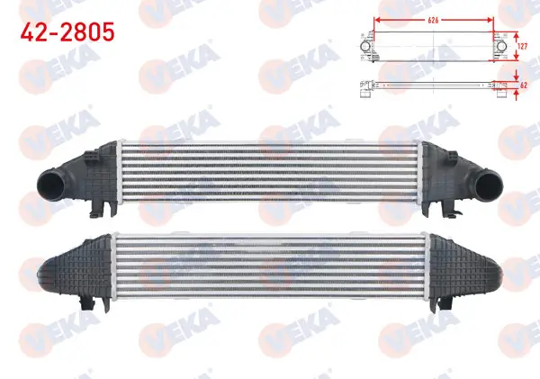 Turbo Radyatörü (Intercooler) Mercedes C Serisi (W204) C 180-C 200 2007-2014 / E Serisi (W212) E 200 2009 -
