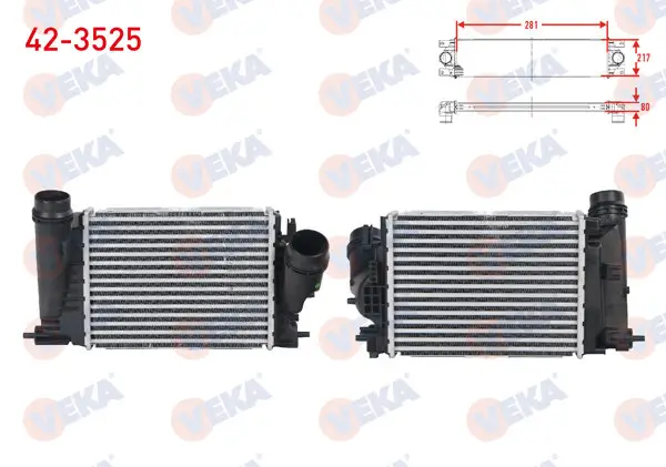 Turbo Radyatörü (Intercooler) Renault Megane IV 1.6 DCI 2016-/ Talisman-Espace V 1.6 DCI 2015 -