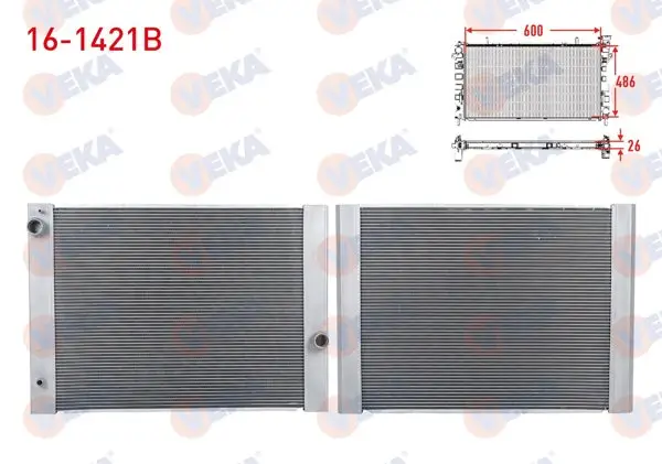 Su Radyatörü Brazing BMW 5 Serisi (E60) 520İ-525İ-530İ A-T 03-10 / 6 Serisi (E63) 630İ-645 Ci A-T 04-/ 7 Serisi (E65-E66) 730İ-735İ-740İ-745İ-750 Li-760 Li A-T 01-09