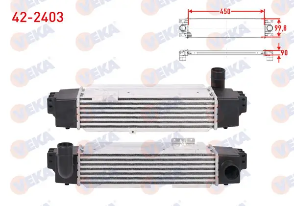 Turbo Radyatörü (Intercooler) Kia Sorento I 2.5 CRDI 140 Hp 2002-2009