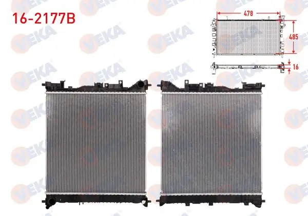 Su Radyatörü Brazing Hyundai Tucson 1.6 CRDI 2022-/ Kia Sportage 1.6 CRDI 2022 -