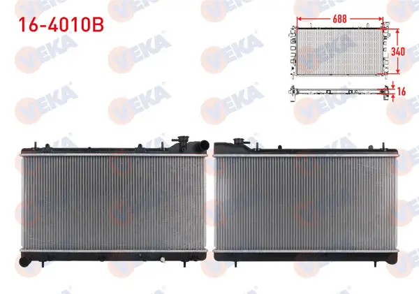 Su Radyatörü Brazing Subaru Forester 2.0 M-T 1997-2002 / Impreza 1.6-1.8-2.0 M-T 1993-2000