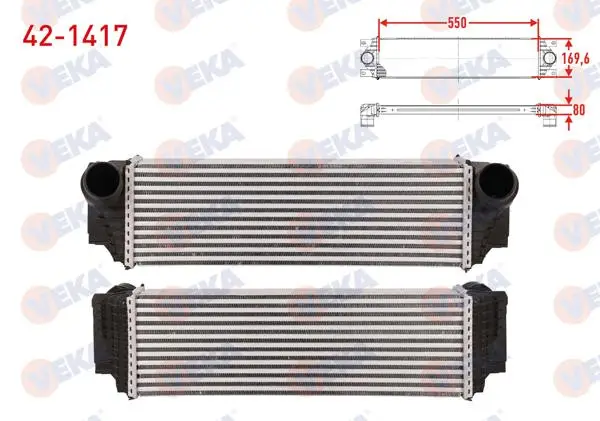 Turbo Radyatörü (Intercooler) BMW 5 (F10) 535 D 299 Hp 2010-2011