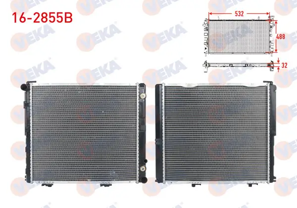 Su Radyatörü Brazing Mercedes E Serisi (W124) E 250 D-E 300 D A-T 1993-1995