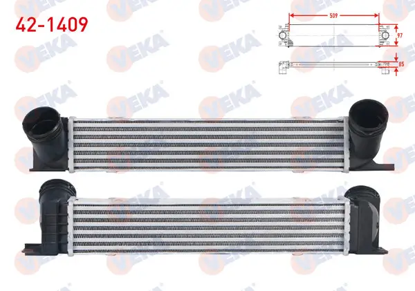 Turbo Radyatörü (Intercooler) BMW 1 Serisi (E81) 118 D-120 D 2004-2012 / 3 Serisi (E90) 318 D-320 D-320 D Xdrive 2005-2011 / X1 (E84) 2.0 D 2011 -