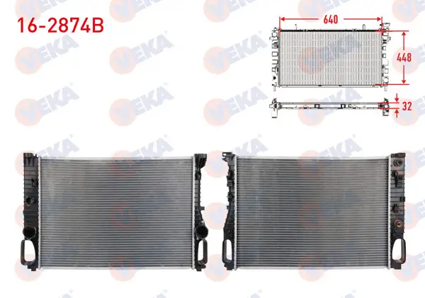 Su Radyatörü Brazing Mercedes (W211) E200, E270, E280, E320 / W219 CLS