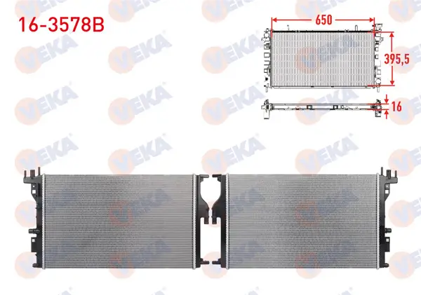 Su Radyatörü Brazing Dacia Duster 1.5 DCI 2010-/ Lodgy 1.5 DCI 2012-/ Bluedci 2018 -