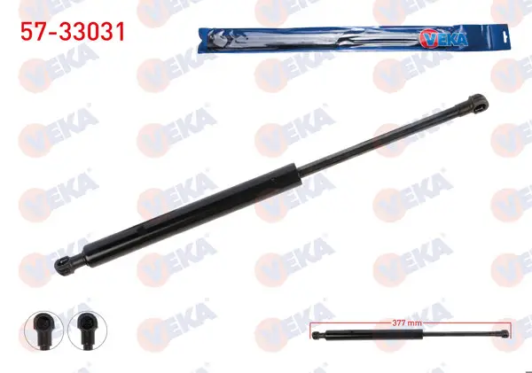 Bagaj Amortisörü 377mm / 740N Peugeot 2008 2012-
