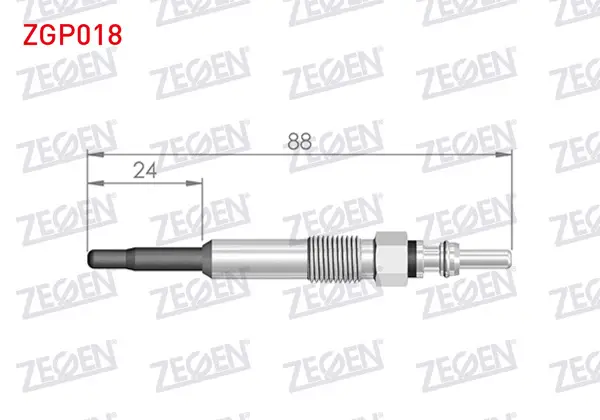 Kızdırma Buji 11V Dacia Duster 1.5 DCI 2009-2012 / Sandero 1.5 DCI 2008-2013 / Renault Clio III (Br0 / 1,Cr0 / 1) 1.5 DCI 2005-2012 / Megane II (Bm0 / 1,Cm0 / 1) 1.5 DCI 2002-2008 / Kangoo (Kw0 / 1) 1.5 DCI 2008-