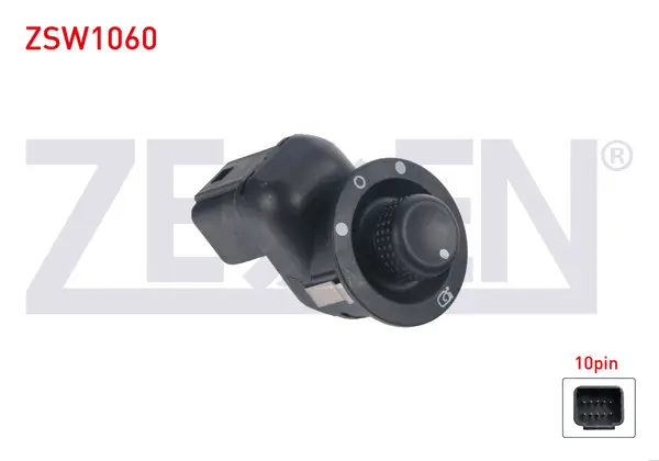 Ayna Ayar Düğmesi 10 Pin Renault Megane III-Clio III-Kangoo 2005 -