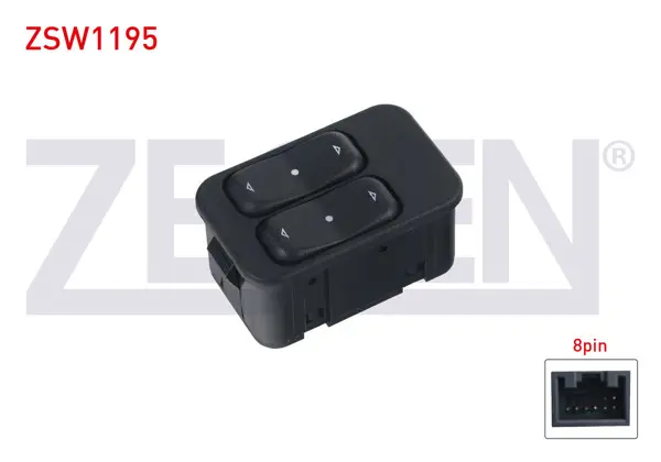 Cam Açma Anahtarı Çiftli Turuncu Işık 8 Pin Opel Astra G-Corsa C-Meriva A-Combo C-Zafira A 1998-2006