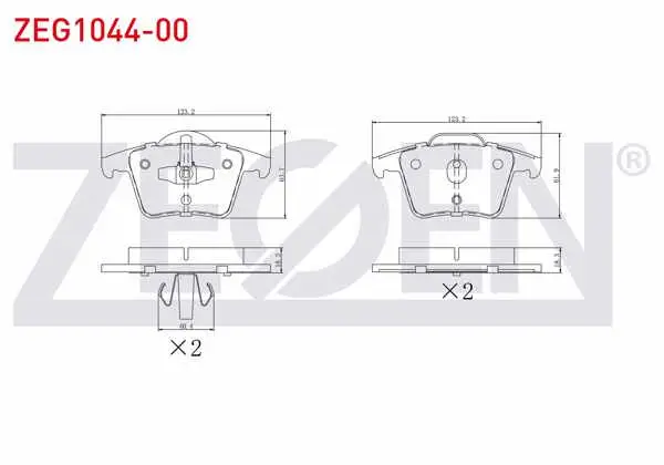 Fren Balata Arka Volvo Xc90 I 2.5 T 2002-2014 / Volvo Xc90 I 3.2İ 2002-2014