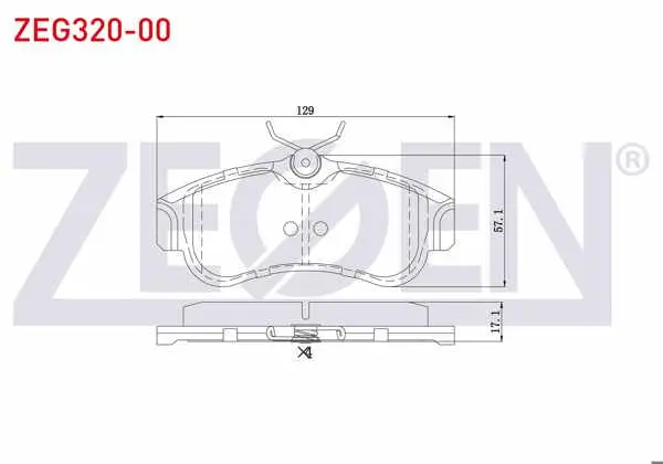 Fren Balata Ön Nissan Primera (P11) 1.6İ 16V 1996-2001 / (P11) 1.8İ 16V 1996-2001 / (P11) 2.0İ 16V 1996-2001 / (P11) 2.0 TD 1996-2001 / Primera (P10) 2.0İ 1990-1998