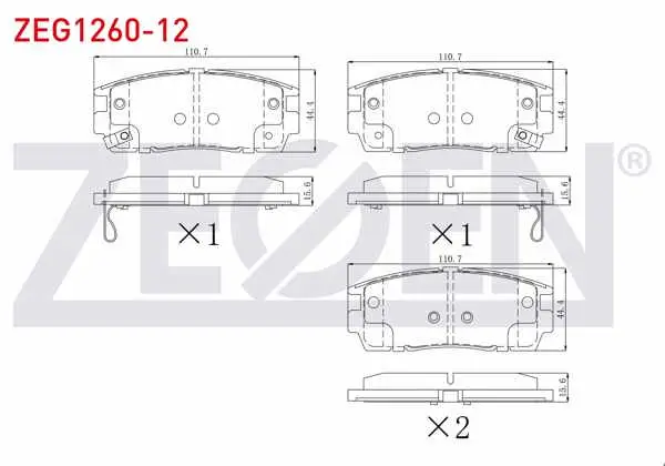 Fren Balata Arka Ikazlı Chevrolet Captiva (C100) 2.0 D 2006-2012 / Captiva (C140) 2.0 D 2012-2014 / Opel Antara 2.0 CDTI A-T 2007 -