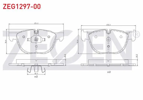 Fren Balata Ön BMW X5 (E70) 3.0 D 2007-2012 / BMW X5 (E70) 3.0 Sı 2007-2012 / BMW X5 (E70) 3.0 Sd 2007-2012 / X6 (E71,E72) 3.0 D 2008 -