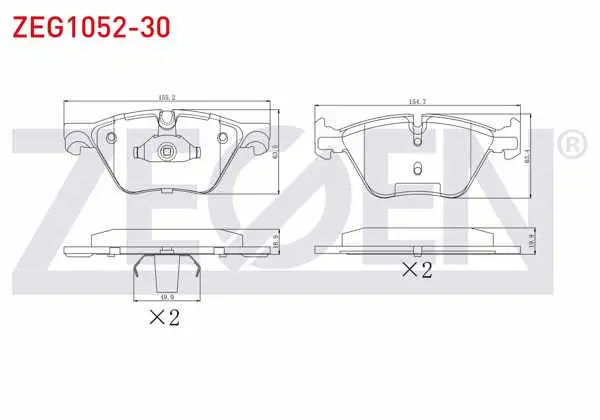 Fren Balata Ön BMW 5 Serisi (F10) 520 D 2010-/ 5 Serisi (F10) 520 İ 2010-/ 5 Serisi (F10) 525 D 2010-/ 5 Serisi (F10) 525 İ 2010-/ 5 Serisi (F10) 523 İ 2010-/ 5 Serisi (F10) 528 İ 2010 -