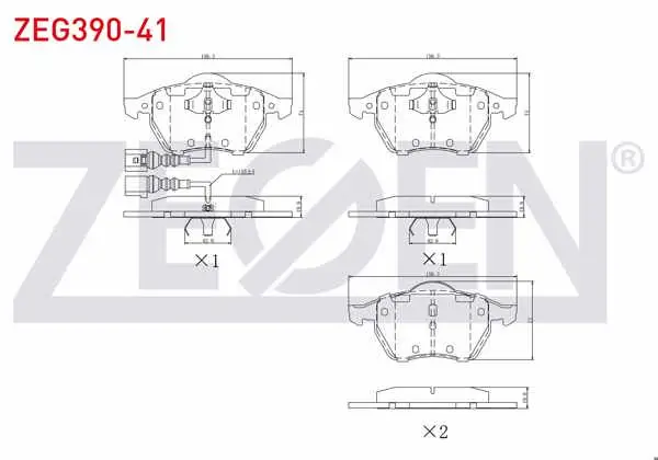 Fren Balata Ön Fişli Volkswagen Golf IV 1.9 TDI 1997-2005 / 1.8 T 1997-2005 / Bora 1.8 T 1998-2005 / Audi A3 1.6 1996-2003 / A3 1.9 TDI 1996-2003 / Seat Leon 1.9 TDI 1999-2006 / 1.8 20V 1999-2006