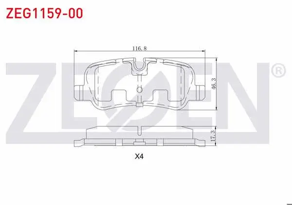 Fren Balata Arka Land Rover Rangerover III 3.0 TD 6 2002-2012 / Land Rover Discovery (Taa) 2.7 TD 2004-2010