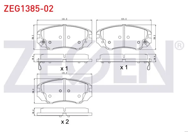 Fren Balata Ön Ikazlı Opel Insignia 1.6 16 Jant 2008-/ Insignia 1.6 T 2008-/ Insignia 2.0 CDTI 130 Hp 2008 -