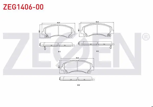 Fren Balata Ön Ikazlı Isuzu D-Max (8Dh) 2.5 D-2.5 Dıtd-3.0 D 2009 -