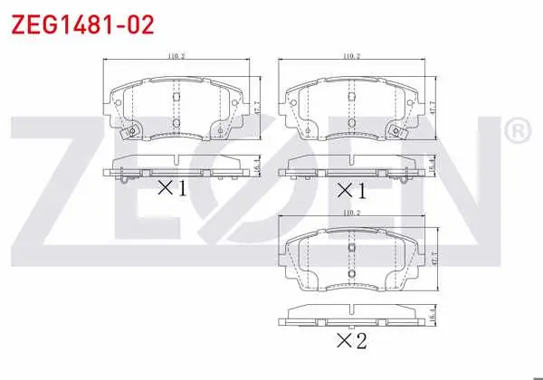 Fren Balata Ön Ikazlı Kia Picanto (Ta) 1.1 2011-/ Picanto (Ta) 1.25 2011 -