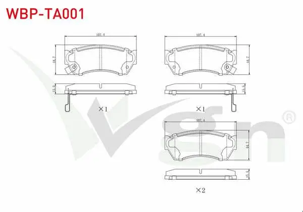 Fren Balata Ön Ikazlı Tata Indıgo 1.4 D 2003-/ 1.4 2003-/ Suzuki Swift II 1.3İ 1989-2004 / 1.0İ 1989-2004 / Alto III (Ef) 1.0 1994-2002 / Nissan Sunny II (N13) 1.6İ 1986-1991