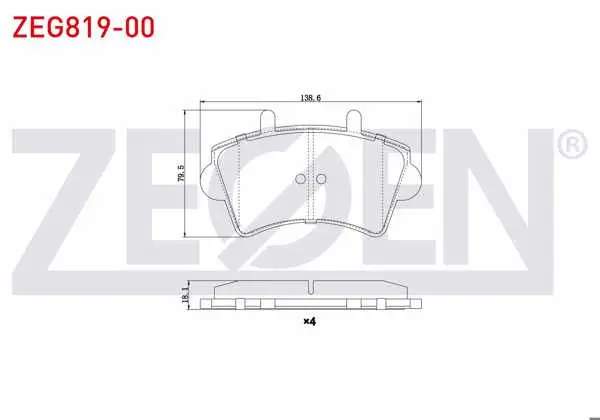 Fren Balata Ön Renault Master II (Fd) 2.5 DCI 1998-2010 / Master II (Fd) 1.9 DCI 1998-2010 / Master II (Fd) 1.9 Dtı 1998-2010 / Opel Movano A 1.9 Dtı 2001-2010 / Movano A 2.5 Dtı 2001-2010