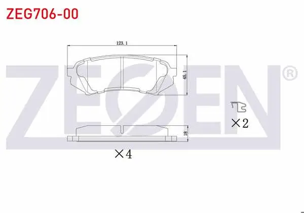 Fren Balata Arka Toyota Land Cruiser 100 (Uzj100) 4.2 TD 1998-2007 / Land Cruiser 100 (Uzj100) 4.7 1998-2007