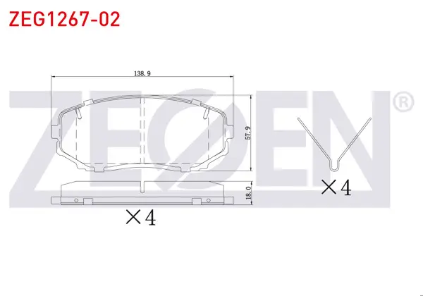 Fren Balata Ön Ikazlı Mitsubishi L 200 Trıton (Kj_, Kk_, Kl_) 2.2 Dı-D 2019-/ Mazda Cx-7 (Er) 2.3 Mzr 2007-/ Cx-9 (Tb) 3.7 2007 -