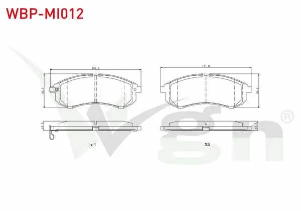 Fren Balata Ön Mitsubishi L 200 (K7t,K6t) 2.5 TD 4Wd 1996-2007