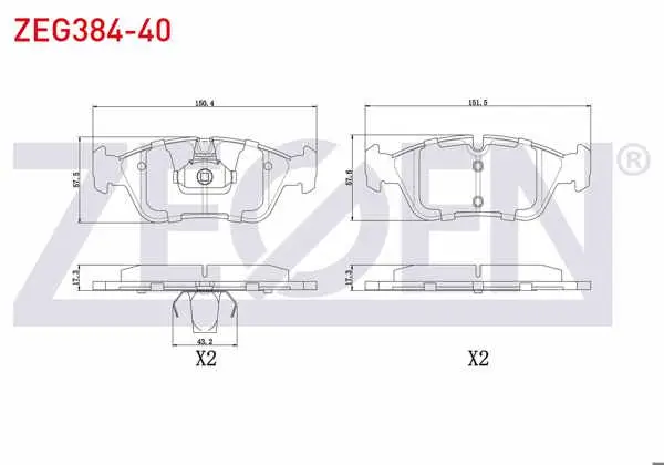 Fren Balata Ön BMW 3 Serisi (E36) 318 İ 1990-1998 / (E36) 320 İ 1990-1998 / 3 Serisi (E46) 316 İ 1998-2005 / (E46) 318 İ 1998-2005 / (E46) 320 D 1998-2005 / (E46) 325 İ 1998-2005 / (E46) 330 Cd 1998-2005