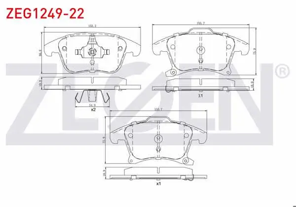 Fren Balata Ön Ford Mondeo V 1.6 TDCI-2.0 TDCI 2014 -