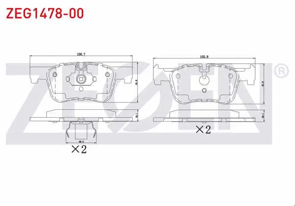 Fren Balata Ön BMW 1 Serisi (F20,F21) 116 İ 2010-/ 118 İ 2010-/ 116 D 2010-/ 118 D 2010-/ 120 D 2010-/ 3 Serisi (F30) 316 İ 2011-/ 320 D 2011-/ 318 İ 2011-/ 316 Ci 2011-/ 330 Xi 2011 -