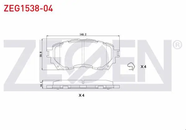 Fren Balata Ön Mazda 6 (Gj,Gh) 2.0 2013-/ 6 (Gj,Gh) 2.2 D 2013 -