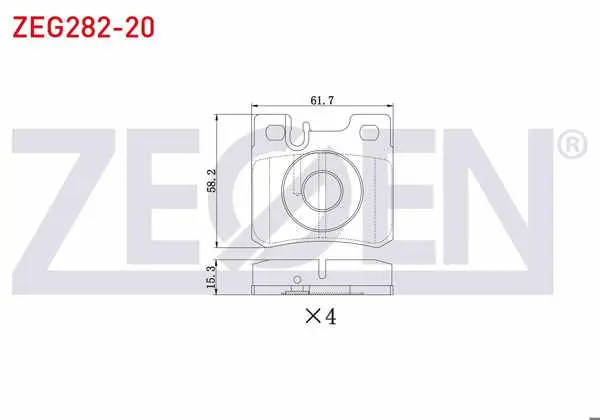 Fren Balata Arka Mercedes C Serisi (W202) C 220 CDI 1993-2000