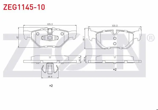 Fren Balata Arka BMW 3 Serisi (E90) 320 D 2005-2011 / 316 İ 2005-2011 / 320 İ 2005-2011 / 318 D 2005-2011 / 1 Serisi (E81) 116 İ 2004-2012 / 118 İ 2004-2012 / 120 İ 2004-2012 / X1 (E84) 1.6İ 2011 -