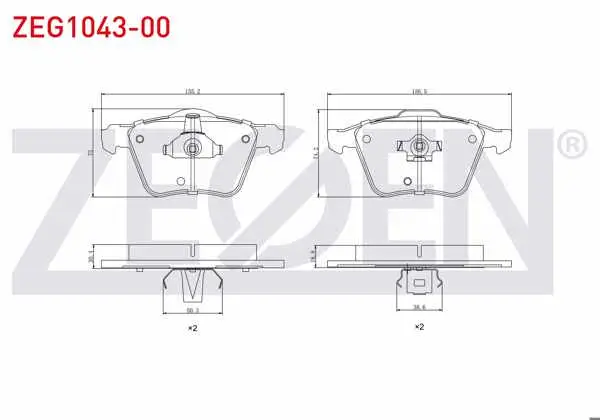 Fren Balata Ön Volvo Xc90 I 2.5 T 2002-2014 / Volvo Xc90 I 3.2İ 2002-2014