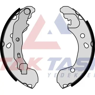 Fren Pabuç Balata Arka Renault Clio III 1.5 DCI Levyelı 203X38 mm 2005-2012 / Clio III 1.2İ 16V-2005-2012 / Micra 1.5 DCI-2003-2010 / Note 1.5 DCI-2006-2013 / Note 1.4İ 16V-2006-2013