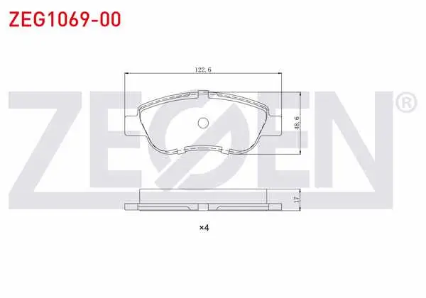 Fren Balata Ön Fiat Albea 1.2 2003-2005 / Fiat Palio 1.2 2003-2005