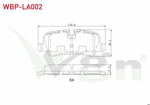 Fren Balata Arka Land Rover Rangerover III 3.0 TD 6 2002-2012 / Land Rover Discovery (Taa) 2.7 TD 2004-2010