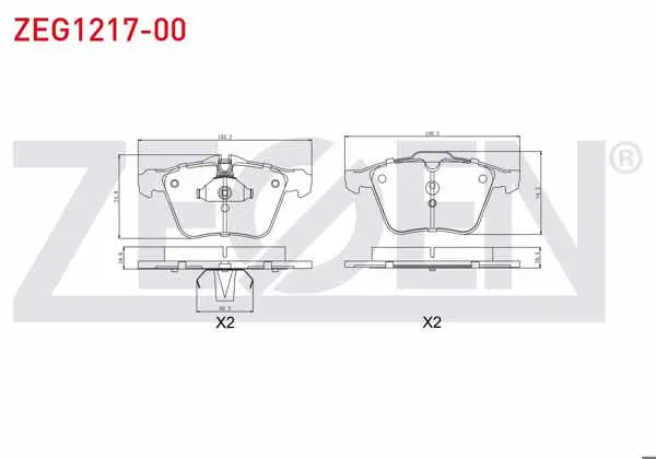 Fren Balata Ön Volvo S60 II 1.6 2010-/ S60 II 2.0 2010-/ S60 II 2.0 D 2010-/ S80 II T5 2006-/ V70 III 1.6 T4f 2006-/ Xc 70 II D3 2007-/ Ford S-Max 2.0 2006-/ Jaguar S-Type 2.5 V6 1999-2009