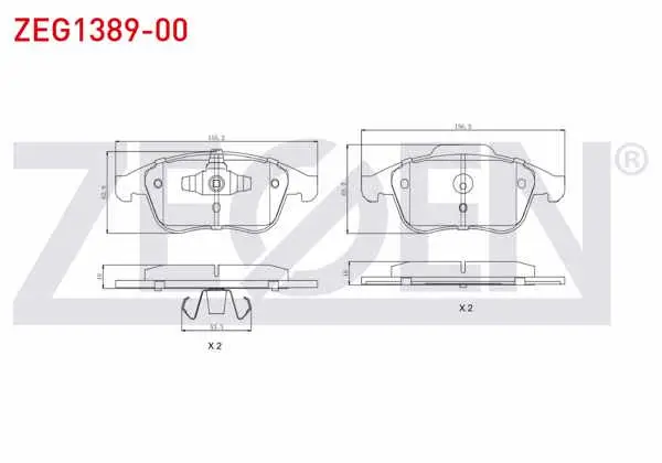 Fren Balata Ön Renault Laguna III (Bt0 / 1) 2.0 DCI 2007-/ 2.0İ 16V 2007-/ Megane III 2.0 DCI 2008-2015 / Latitude 1.5 DCI 2011-/ 2.0 DCI 2011-/ Scénıc III 1.6İ 16V 2009-/ 1.5 DCI 2009 -