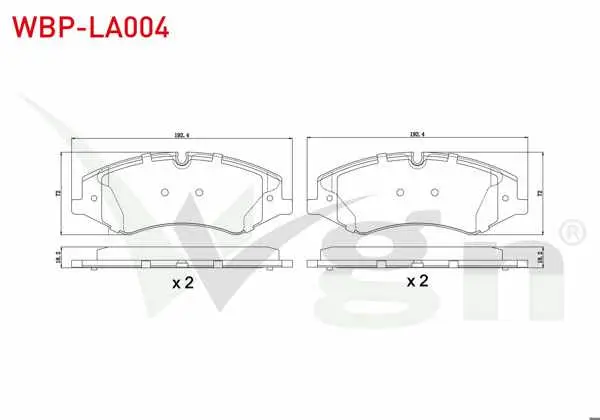 Fren Balata Ön Land Rover Discovery IV (La) 3.0 TD 4X4 18.70mm 2010 -