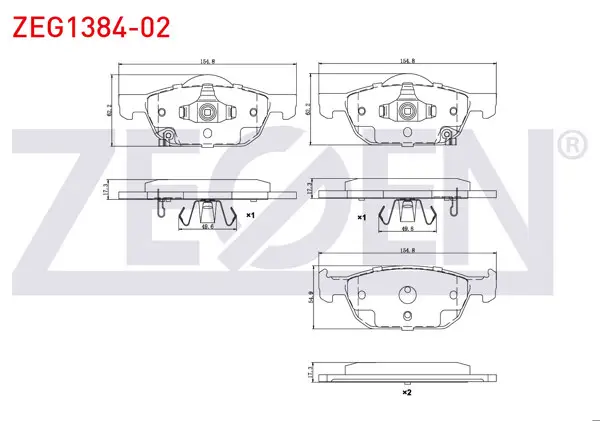Fren Balata Ön Honda Accord VIII (Cu) 2.0 I-Vtec 2008 -